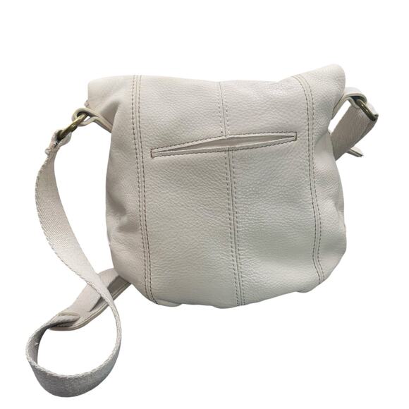 The Sak Cream Pebbled Leather Crossbody Bag Adjustable Strap Boho Everyday Purse - Picture 3 of 8